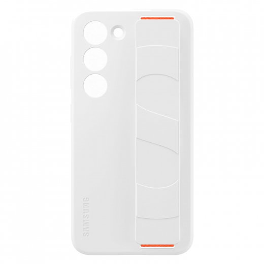 Накладка Samsung Silicone with Strap Cover для Samsung Galaxy S23 Plus (EF-GS916TWEGRU) White - фото - Samsung Experience Store — брендовий інтернет-магазин