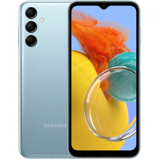 Смартфон Samsung Galaxy M14 4/128GB (SM-M146BZBVSEK) Blue - фото - Samsung Experience Store — брендовий інтернет-магазин