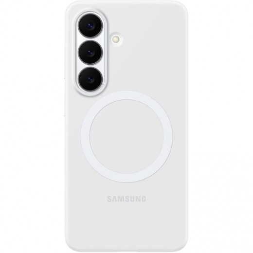 Samsung Silicone Magnet для Samsung Galaxy S26 Plus (EF-ES947CWEGWW) White - фото - Samsung Experience Store — брендовый интернет-магазин