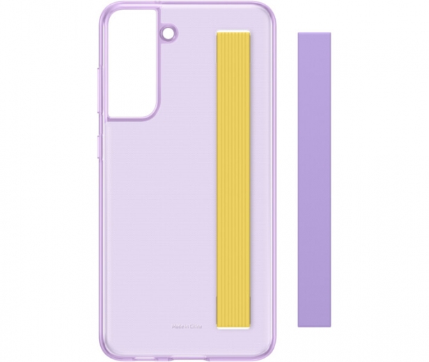 Чохол Samsung Clear Strap Cover для Samsung Galaxy S21 FE (EF-XG990CVEGRU) Lavender - фото - Samsung Experience Store — брендовий інтернет-магазин