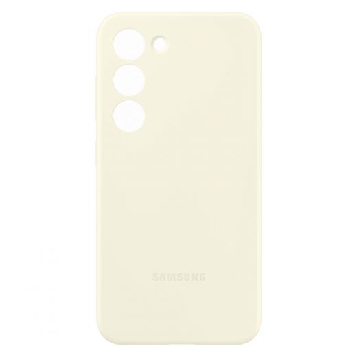 Панель Samsung Silicone Cover для Samsung Galaxy S23 Plus Cream - фото - Samsung Experience Store — брендовий інтернет-магазин