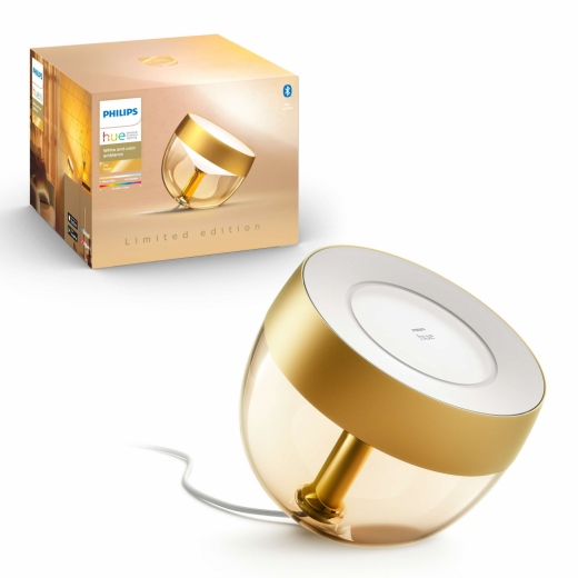 Світильник розумний Philips Hue Iris 2000K-6500K Color Bluetooth (929002376402) Gold - фото - Samsung Experience Store — брендовий інтернет-магазин
