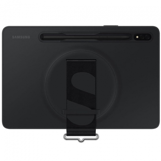 Чехол Samsung Strap Cover для Samsung Galaxy Tab S7/ S8 (EF-GX700CBEGRU) Black  - фото - Samsung Experience Store — брендовый интернет-магазин