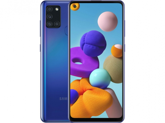 Смартфон Samsung Galaxy A21s 3/32GB (SM-A217FZBNSEK) Blue - фото - Samsung Experience Store — брендовий інтернет-магазин