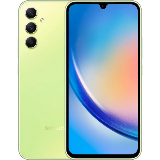Смартфон Samsung Galaxy A34 6/128GB (SM-A346ELGASEK) Light Green - фото - Samsung Experience Store — брендовий інтернет-магазин