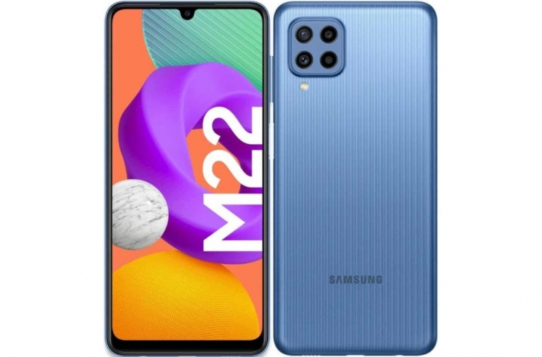 Смартфон Samsung Galaxy M22 4/128GB (SM-M225FLBGSEK) Light Blue - фото - Samsung Experience Store — брендовый интернет-магазин
