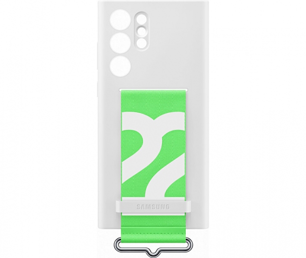 Накладка Samsung Silicone with Strap Cover для Samsung Galaxy S22 Ultra (EF-GS908TWEGRU) White - фото Накладка Samsung Silicone with Strap Cover для Samsung Galaxy S22 Ultra (EF-GS908TWEGRU) White - фото - Samsung Experience Store — брендовый интернет-магазин