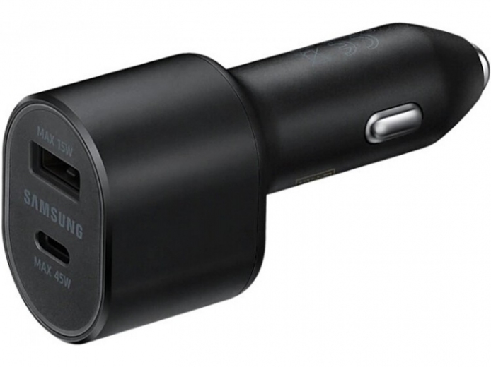 Автомобільний зарядний пристрій Samsung Super Fast Dual Car Charger (EP-L5300XBEGRU) Black - фото - Samsung Experience Store — брендовий інтернет-магазин