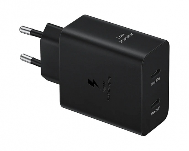 Сетевое зарядное устройство Samsung 50W Power Adapter Type-C Cable (EP-T5020XBEGEU) Black - фото - Samsung Experience Store — брендовый интернет-магазин