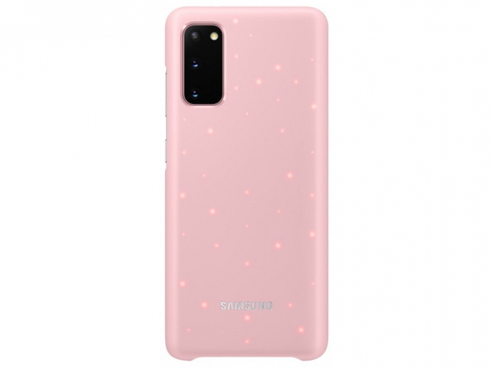 Панель Samsung LED Cover для Samsung Galaxy S20 (EF-KG980CPEGRU) Pink - фото - Samsung Experience Store — брендовий інтернет-магазин