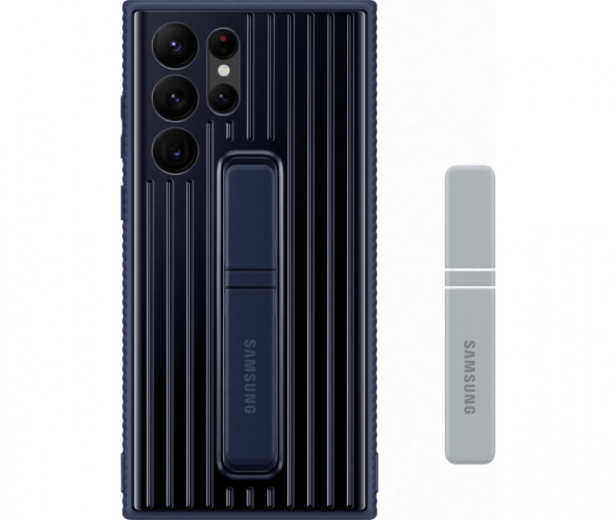 Накладка Samsung Protective Standing Cover для Samsung Galaxy S22 Ultra (EF-RS908CNEGRU) Navy - фото - Samsung Experience Store — брендовый интернет-магазин