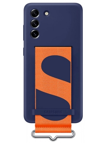 Накладка Samsung Silicone with Strap Cover для Samsung Galaxy S21 FE (EF-GG990TNEGRU) Navy - фото Накладка Samsung Silicone with Strap Cover для Samsung Galaxy S21 FE (EF-GG990TNEGRU) Navy - фото - Samsung Experience Store — брендовий інтернет-магазин