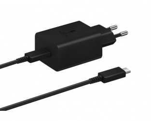Сетевое зарядное устройство Samsung 45W Power Adapter Type-C Cable (EP-T4510XBEGRU) Black Сетевое зарядное устройство Samsung 45W Power Adapter Type-C Cable (EP-T4510XBEGRU) Black