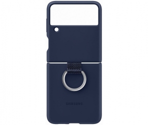 Панель Silicone Cover with Ring для Samsung Galaxy Flip3 (EF-PF711TNEGRU) Navy