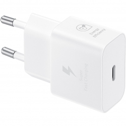 Мережевий зарядний пристрій Samsung 25W Type-C (EP-T2510NWEGEU) White Мережевий зарядний пристрій Samsung 25W Type-C (EP-T2510NWEGEU) White