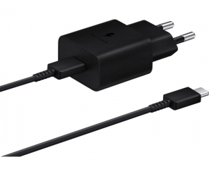 Мережевий зарядний пристрій Samsung 15W Power Adapter Type-C Cable (EP-T1510XBEGRU) Black Мережевий зарядний пристрій Samsung 15W Power Adapter Type-C Cable (EP-T1510XBEGRU) Black