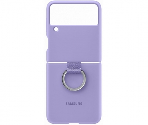 Панель Silicone Cover with Ring для Samsung Galaxy Flip3 (EF-PF711TVEGRU) Lavender