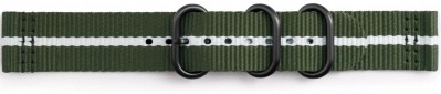 Ремінець Samsung Gear Premium Nato Green-White (GP-R600BREECAD) - фото  - Samsung Experience Store — брендовий інтернет-магазин