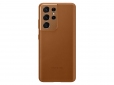 Панель Samsung Leather Cover для Samsung Galaxy S21 Ultra (EF-VG998LAEGRU) Brown - фото  - Samsung Experience Store — брендовый интернет-магазин