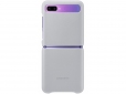 Панель Samsung Leather Cover для Samsung Galaxy Flip (F700) (EF-VF700LSEGRU) Silver - фото  - Samsung Experience Store — брендовый интернет-магазин