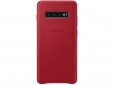 Панель Samsung Leather Cover для Samsung Galaxy S10 Plus (EF-VG975LREGRU) Red - фото  - Samsung Experience Store — брендовий інтернет-магазин