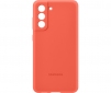 Панель Samsung Silicone Cover для Samsung Galaxy S21 FE (EF-PG990TPEGRU) Coral - фото  - Samsung Experience Store — брендовий інтернет-магазин