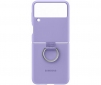 Накладка Silicone Cover with Ring для Samsung Galaxy Flip3 (EF-PF711TVEGRU) Lavender - фото  - Samsung Experience Store — брендовий інтернет-магазин