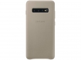 Панель Samsung Leather Cover для Samsung Galaxy S10 Plus (EF-VG975LJEGRU) Gray - фото  - Samsung Experience Store — брендовий інтернет-магазин